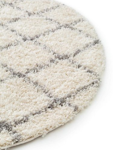 Shaggy rug Soho Cream ø 120 cm round
