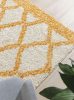 Shaggy szőnyeg Soho Yellow 15x15 cm minta