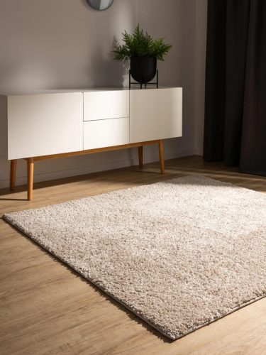 Washable Shaggy Rug Soho Beige 160x160 cm