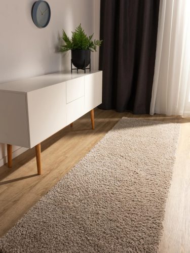 Washable Shaggy Rug Soho Beige 70x200 cm