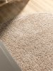 Washable Shaggy Rug Soho Beige ø 80 cm round