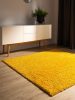 Washable Shaggy Rug Soho Yellow 160x160 cm