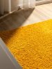 Washable Shaggy Rug Soho Yellow 200x200 cm