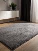 Washable Shaggy Rug Soho Grey 200x250 cm
