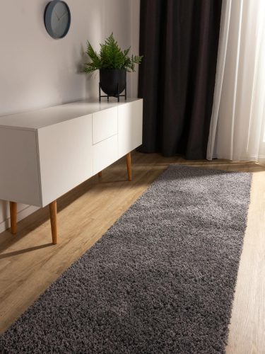 Washable Shaggy Rug Soho Grey 80x300 cm
