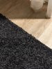 Washable Shaggy Rug Soho Black 60x120 cm