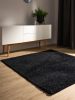 Washable Shaggy Rug Soho Black 200x200 cm