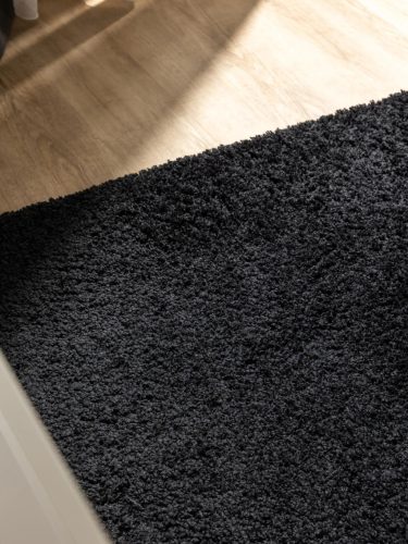 Washable Shaggy Rug Soho Black 200x200 cm
