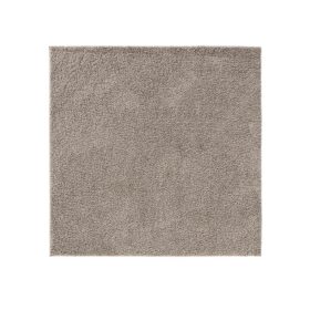 Washable Shaggy Rug Soho Light Grey 160x160 cm