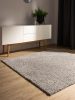 Washable Shaggy Rug Soho Light Grey 160x160 cm