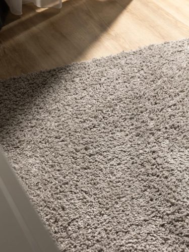 Washable Shaggy Rug Soho Light Grey 160x160 cm