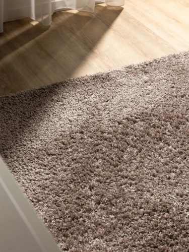 Washable Shaggy Rug Soho Taupe 160x160 cm