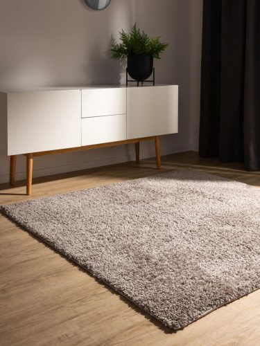 Washable Shaggy Rug Soho Taupe 200x200 cm