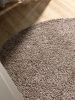 Washable Shaggy Rug Soho Taupe ø 160 cm round