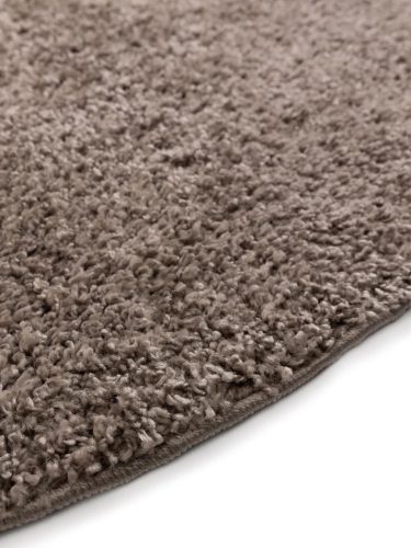 Washable Shaggy Rug Soho Taupe ø 160 cm round