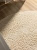 Washable Shaggy Rug Soho Cream ø 160 cm round