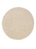 Washable Shaggy Rug Soho Cream ø 80 cm round