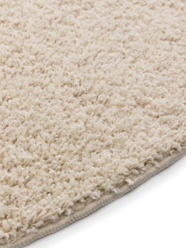 Washable Shaggy Rug Soho Cream ø 80 cm round