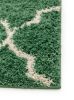 Shaggy szőnyeg Soho Green 15x15 cm minta