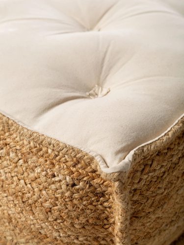 Floor cushion Jutta Light Brown 55x55x20 cm