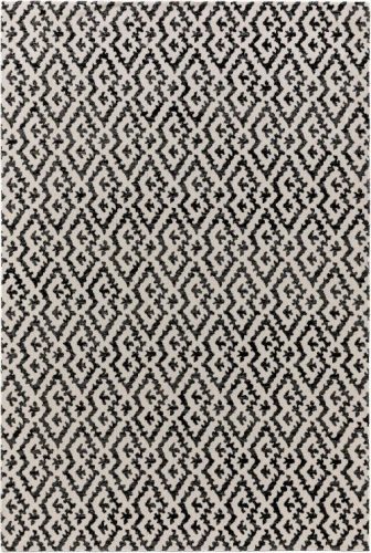 Kül- és beltéri szőnyeg Jerry Black/White 80x150 cm
