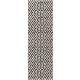 Kül- és beltéri szőnyeg Jerry Black/White 80x240 cm