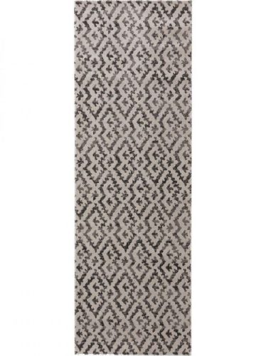 Kül- és beltéri szőnyeg Jerry Black/Grey 80x240 cm