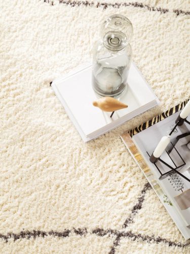 Shaggy rug Benno Cream 200x290 cm