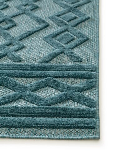 In- & Outdoor Rug Bonte Turquoise 120x170 cm
