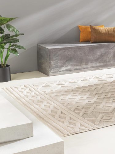 In- & Outdoor Rug Bonte Cream 200x290 cm