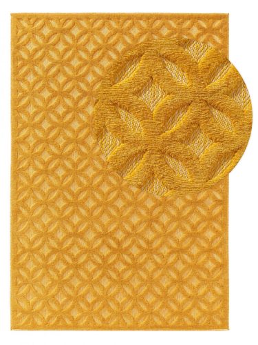 Kül- és beltéri szőnyeg Bonte Yellow 15x15 cm
