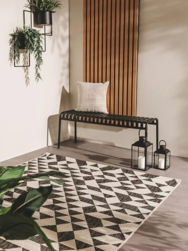 In- & Outdoor Rug Cleo Black 300x400 cm