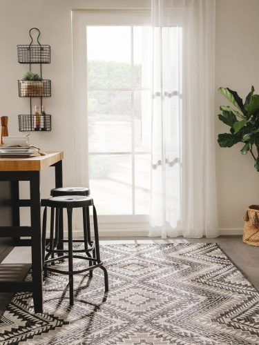 In- & Outdoor Rug Cleo Black 15x15 cm Sample
