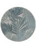 In- & Outdoor Round Rug Cleo Blue ø 150 cm round