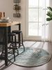 In- & Outdoor Round Rug Cleo Blue ø 150 cm round