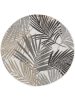 In- & Outdoor Round Rug Cleo Black ø 120 cm round