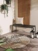 In- & Outdoor Round Rug Cleo Black ø 150 cm round