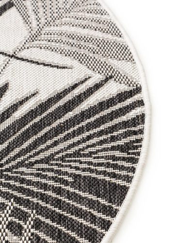 In- & Outdoor Round Rug Cleo Black ø 150 cm round