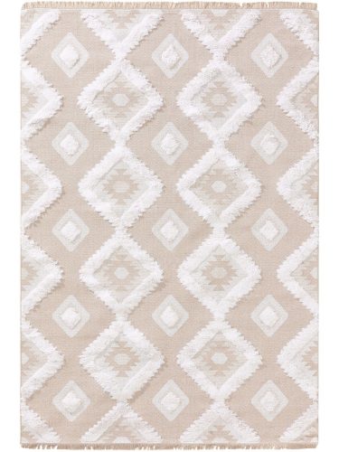 Mosható pamut szőnyeg Oslo Cream/Beige 15x15 cm Mintadarab