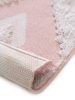 Mosható pamut szőnyeg Oslo Cream/Rose 15x15 cm Mintadarab