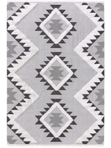 Mosható pamut szőnyeg Oslo Cream/Grey 15x15 cm Mintadarab