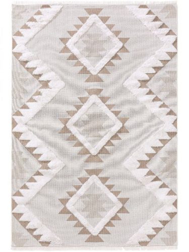 Mosható pamut szőnyeg Oslo Cream/Taupe 15x15 cm Mintadarab