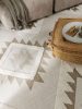 Mosható pamut szőnyeg Oslo Cream/Taupe 15x15 cm Mintadarab