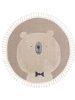 Kids rug Momo Beige ø 120 cm round