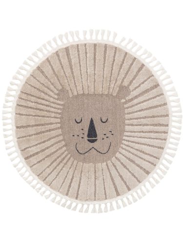 Gyerekszőnyeg Momo Beige o 120 cm kerek