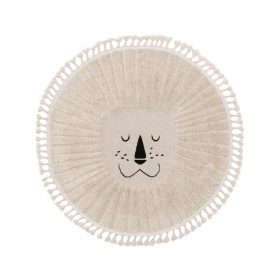 Kids rug Momo Cream ø 120 cm round