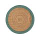 Jutaszőnyeg Jutta Green 115 cm round
