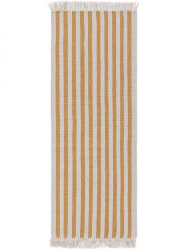 Gyapjú futószőnyeg Gitta Yellow/Grey 70x200 cm