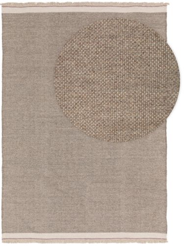 Gyapjúszőnyeg Karla Grey 15x15 cm minta