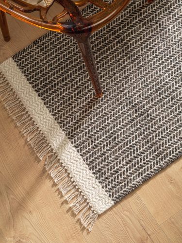 Wool Runner Kim Black/White 70x200 cm